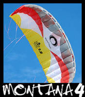 HQ depowerable snow kite Montana 4 with depower