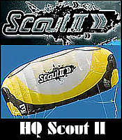 Scout II kite with control bar from HQ Power Kites