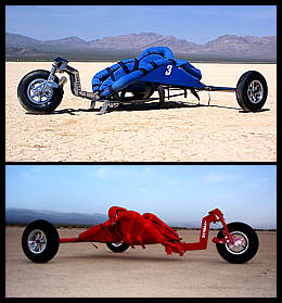 Stainless Steel and powder coated Ivanpah kite buggy