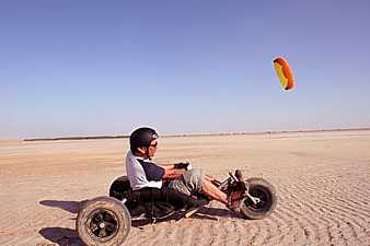 Ozone Cult in use with a kite buggy