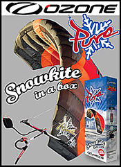 Ozone Pure Complete Snowkite and land board kite package