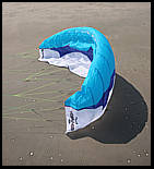 4 meter peter lynn hornet quad line kite on the beach