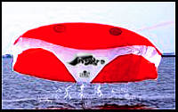 HQ Hydra Water Relaunchable Kite Boarding Trainer Kite